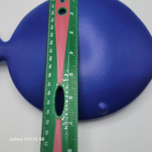 Contempory Ceramic Cobalt Blue Fish Statue - Picture 5 of 8